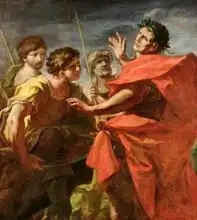 Pellegrini, Giovanni Antonio: The Head of Pompey (106-48 BC) Presented to Caesar (100-44 BC)