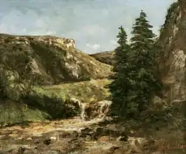 Courbet, Gustave: Landscape near Ornans