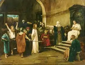 Munkácsy, Mihály de: Christ Before Pilate, 1880 (study of 47889)