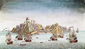 French school (19th century): The Island of St. Helena, Place of Exile of General Napoleon Bonaparte (1769-1821)