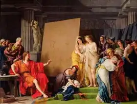 Vincent, Francois Andre: Zeuxis Choosing Models from the Beautiful Women of Croton