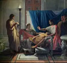 Ingres, Jean Auguste: Virgil Reading the Aeneid to Livia, Octavia and Augustus