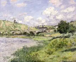 Monet, Claude: Landscape, Vetheuil