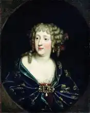 French school (17th century): Portrait of Queen Marie-Therese of France (1638-83)