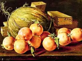 Meléndez, Luis: Still Life of Oranges, Melons and Boxes of Sweets