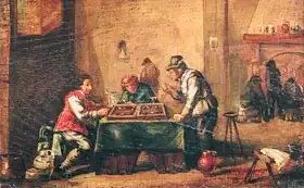 Teniers, David, the younger: Men Playing Backgammon in a Tavern