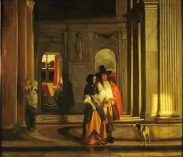 Hooch, Pieter de: Leaving for the Walk