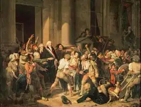 Boilly, Louis-Leopold: Act of Courage of Monsieur Defontenay, Mayor of Rouen, 29th August 1792