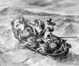 Delacroix, Eugene: Christ on the Sea of Galilee