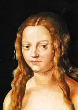 Cranach, Lucas: Adam and Eve, detail of Eve