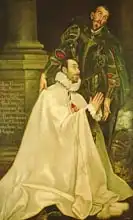El Greco: Julian Romero de las Azanas with St. Julian, 1587-97