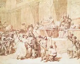 Monsiau, Nicolas Andre: Decree of the National Convention Abolishing Slavery in the Colonies, 4th February 1794 (16 Pluviose An II)