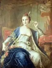 Loo, Louis Michel van: Portrait of Mademoiselle Marie Salle (c.1702-56) 1737