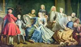 Dumont, Jacques: Madame Mercier (1683-1750) Surrounded by her Family