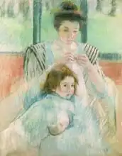 Cassatt, M. S.: Study for Young Mother Sewing