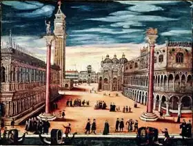 Italian school (16th century): The Piazzetta di San Marco, Venice