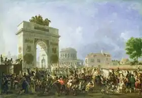 Taunay, Nicolas Antoine: Entry of the Imperial Guard into Paris at the Barriere de Pantin, 25th November 1807