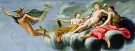 Le Sueur, Eustache: Cupid orders Mercury, messenger of the Gods, to announce the Power of Love to the Universe, 1646-47