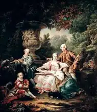 Drouais, François-Hubert: Louis du Bouchet (1645-1716) Marquis de Sourches and his Family