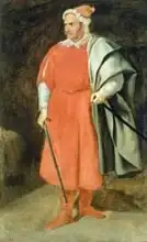 Velazquez, Diego: Portrait of the Buffoon 