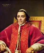 David, Jacques-Louis: Portrait of Pope Pius VII (1742-1823)
