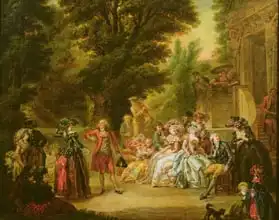 Watteau, Francois Louis Joseph: The Minuet under the Oak Tree