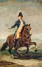 Goya, Francisco: Equestrian Portrait of Ferdinand VII (1784-1833) King of Spain