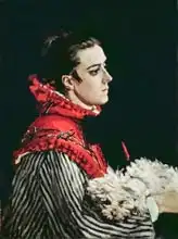 Monet, Claude: Camille Monet (1847-79) in a Red Cape