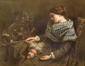 Courbet, Gustave: The Sleeping Embroiderer