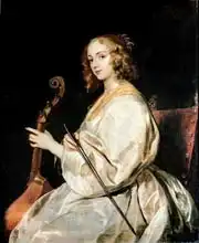 Dyck, van Anthony: Young Woman Playing a Viola da Gamba