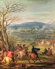 Meulen, Adam Frans van der: Louis XIV (1638-1715) in Battle near Mount Cassel, 11th April 1677