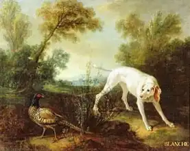 Oudry, Jean-Baptiste: Blanche, Bitch of the Royal Hunting Pack