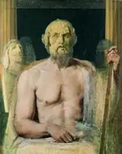 Ingres, Jean Auguste: Homer, study for The Apotheosis of Homer, 1826-27