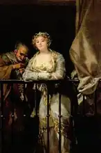 Goya, Francisco: Maja and Celestina on a Balcony, 1805-12