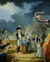 David, Jacques-Louis: The Oath of Lafayette at the Festival of the Federation, 14th July 1790