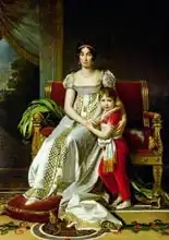Gerard, F. P. Simon: Hortense de Beauharnais (1783-1837) Queen of Holland and her Son, Napoleon Charles Bonaparte (1802-07) 1806