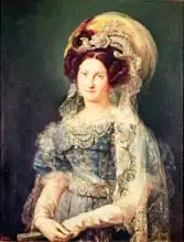 Lopez y Portana, Vicente: Maria Christina de Bourbon-Sicile (1806-78) Queen of Spain