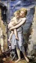 Carpeaux, Jean-Baptiste: Brother and Sister, Two Orphans of the Siege of Paris in 1870-71