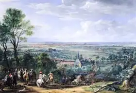 Meulen, Adam Frans van der: Louis XIV (1638-1715) at the Siege of Lille facing the Priory of Fives, August 1667