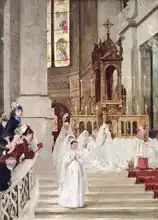 Gervex, Henri: Communion at the Church of the Trinity