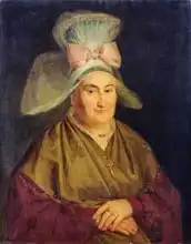 French school (19th century): Portrait of a Woman with a Normandy Bonnet