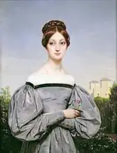 Vernet, Emile Jean Horace: Portrait of Louise Vernet (1814-45) Daughter of the Artist