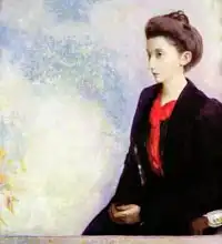 Redon, Odilon: Portrait of Baroness Robert de Domecy