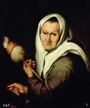 Murillo, Bartolome: An Old Woman Spinning