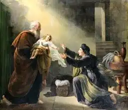Hersent, Louis: Elijah Resuscitating the Son of the Widow of Sarepta