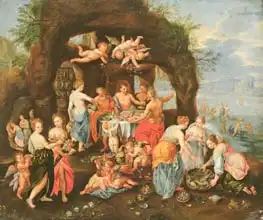 Kessel, Jan van, the elder: The Feast of the Gods