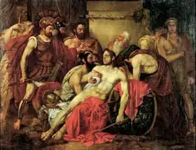 Gallait, Louis: The Death of Epaminondas (c.418-362 BC)