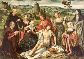 Cleve, Joos van: The Lamentation of Christ, central panel from an altarpiece