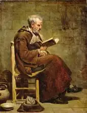 Sablet, Jean-François: A Seated Old Man Reading, before 1797