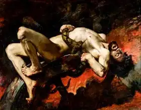 Delaunay, Jules Elie: Ixion Thrown into Hades